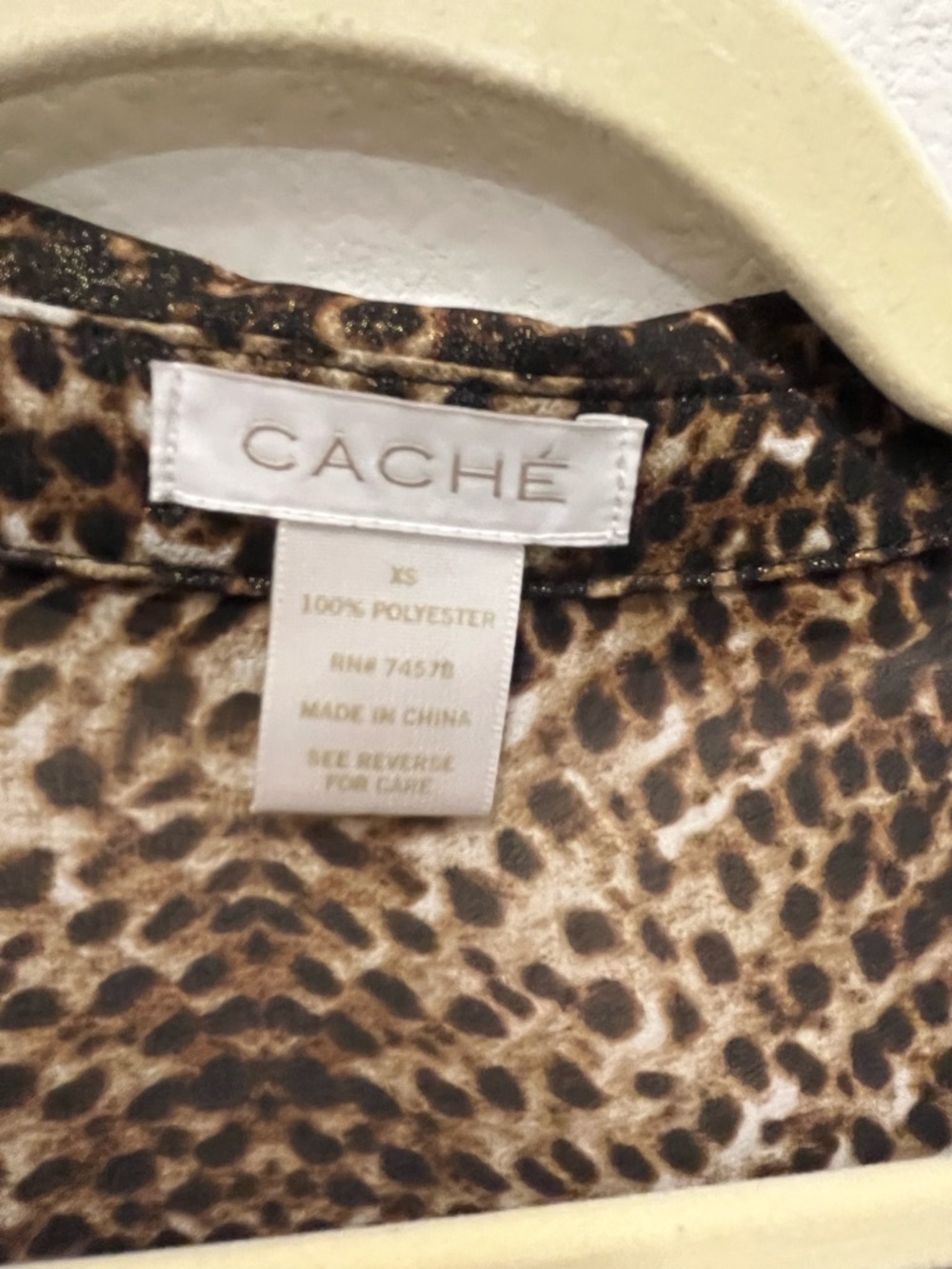 Cache  Animal Print Tunic Blouse - Picture 6 of 6